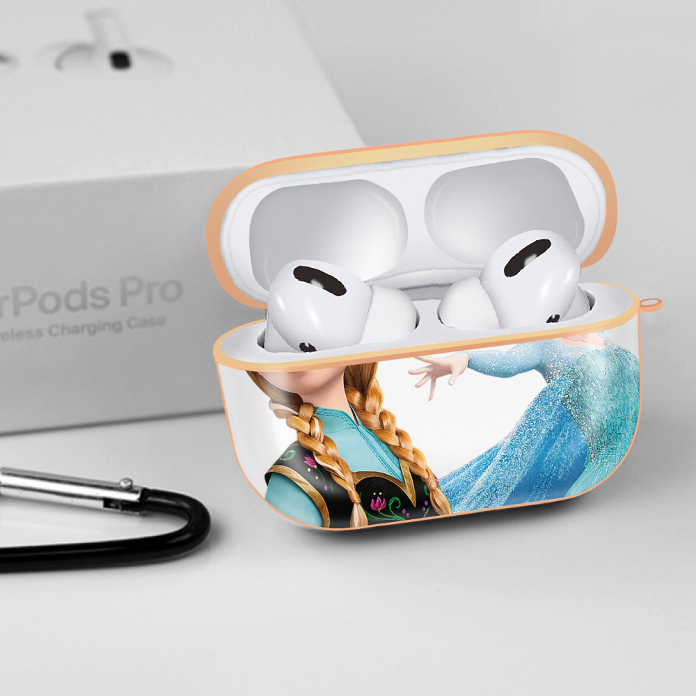 アナと雪の女王 アンナ エルサ Frozen Anna Elsa 【AirPods Pro用】ハードシェル保護ケース｜耐衝撃・防指紋・カラビナ付き商品仕様