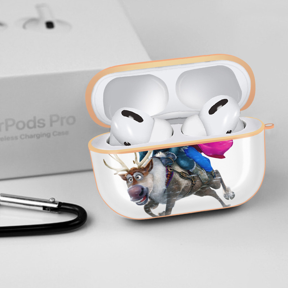 アナと雪の女王 アンナ エルサ Frozen Anna Elsa 【AirPods Pro用】ハードシェル保護ケース｜耐衝撃・防指紋・カラビナ付き商品仕様