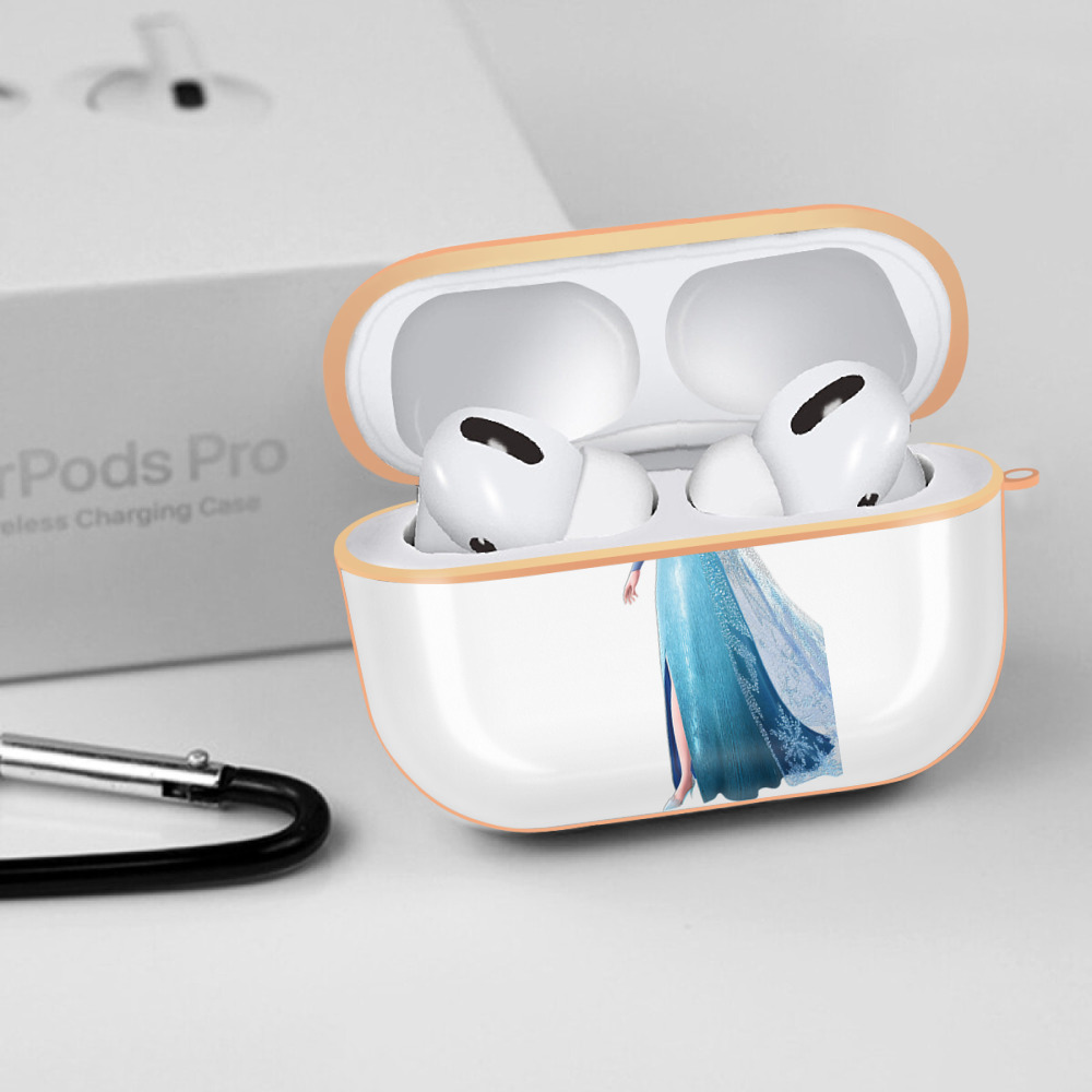 アナと雪の女王 アンナ エルサ Frozen Anna Elsa 【AirPods Pro用】ハードシェル保護ケース｜耐衝撃・防指紋・カラビナ付き商品仕様