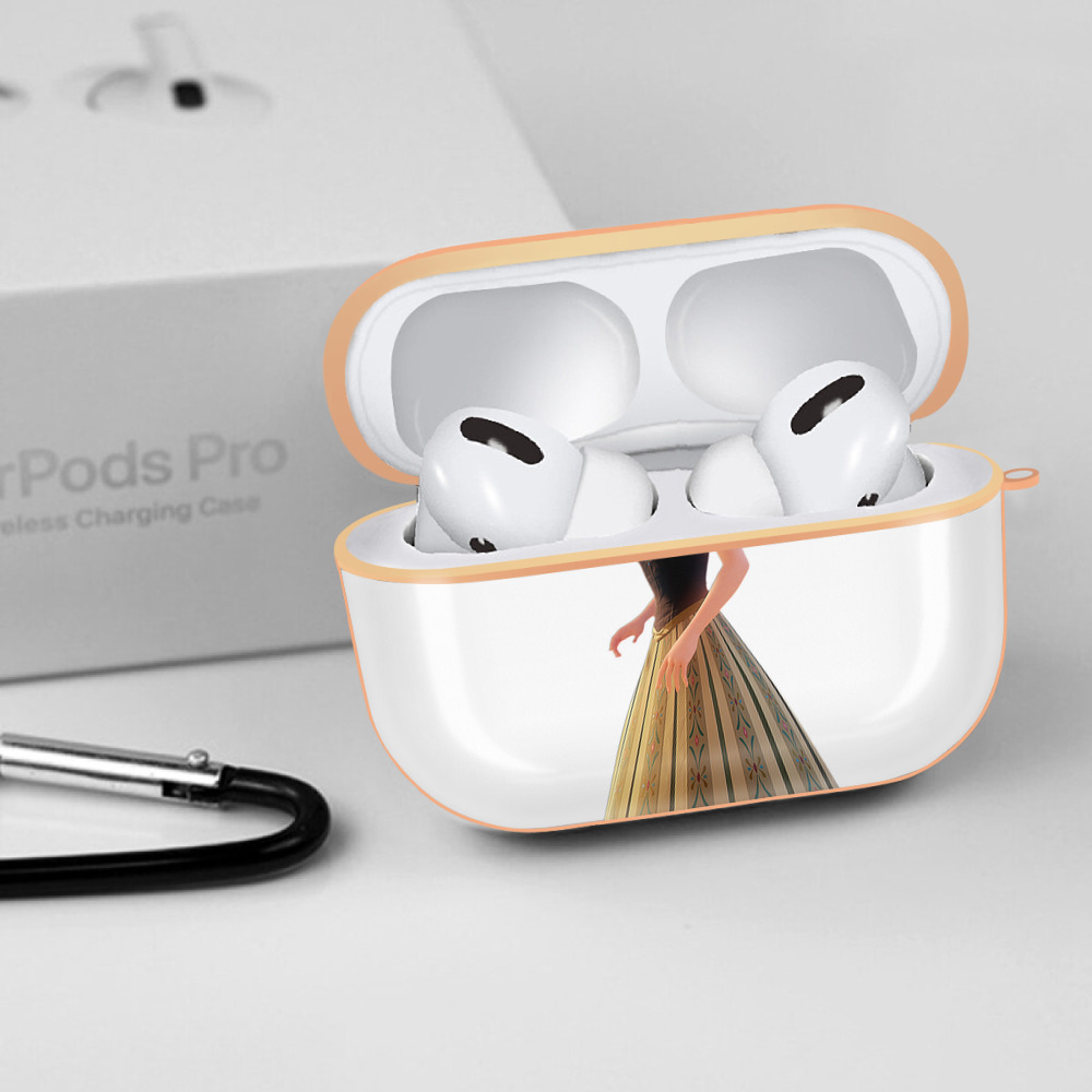 アナと雪の女王 アンナ エルサ Frozen Anna Elsa 【AirPods Pro用】ハードシェル保護ケース｜耐衝撃・防指紋・カラビナ付き商品仕様