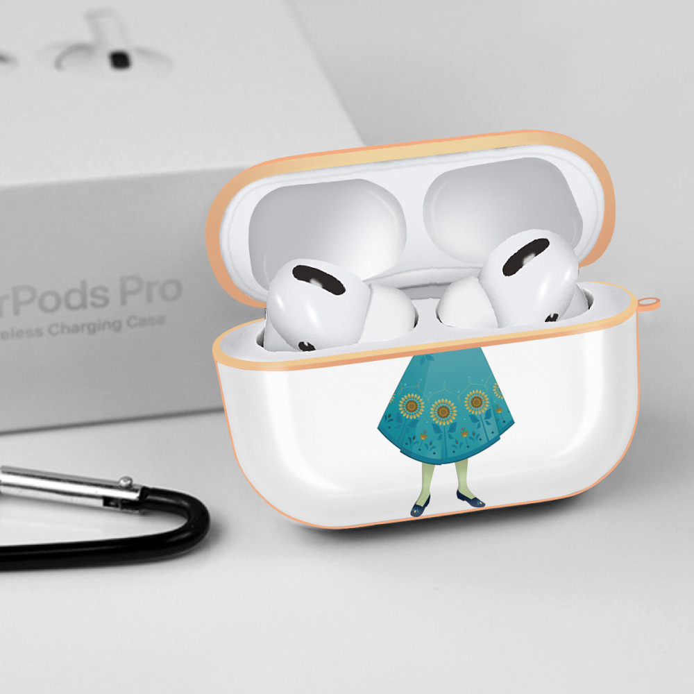 アナと雪の女王 アンナ エルサ Frozen Anna Elsa 【AirPods Pro用】ハードシェル保護ケース｜耐衝撃・防指紋・カラビナ付き商品仕様