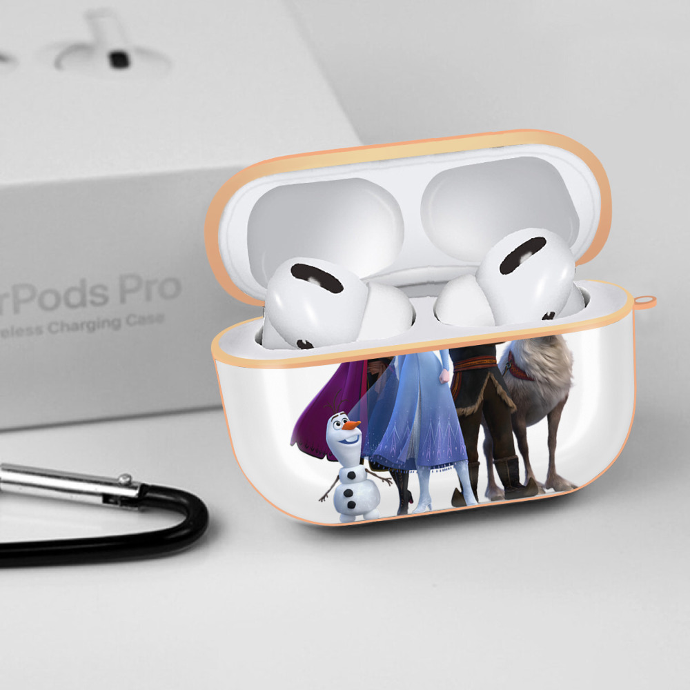 アナと雪の女王 アンナ エルサ Frozen Anna Elsa 【AirPods Pro用】ハードシェル保護ケース｜耐衝撃・防指紋・カラビナ付き商品仕様