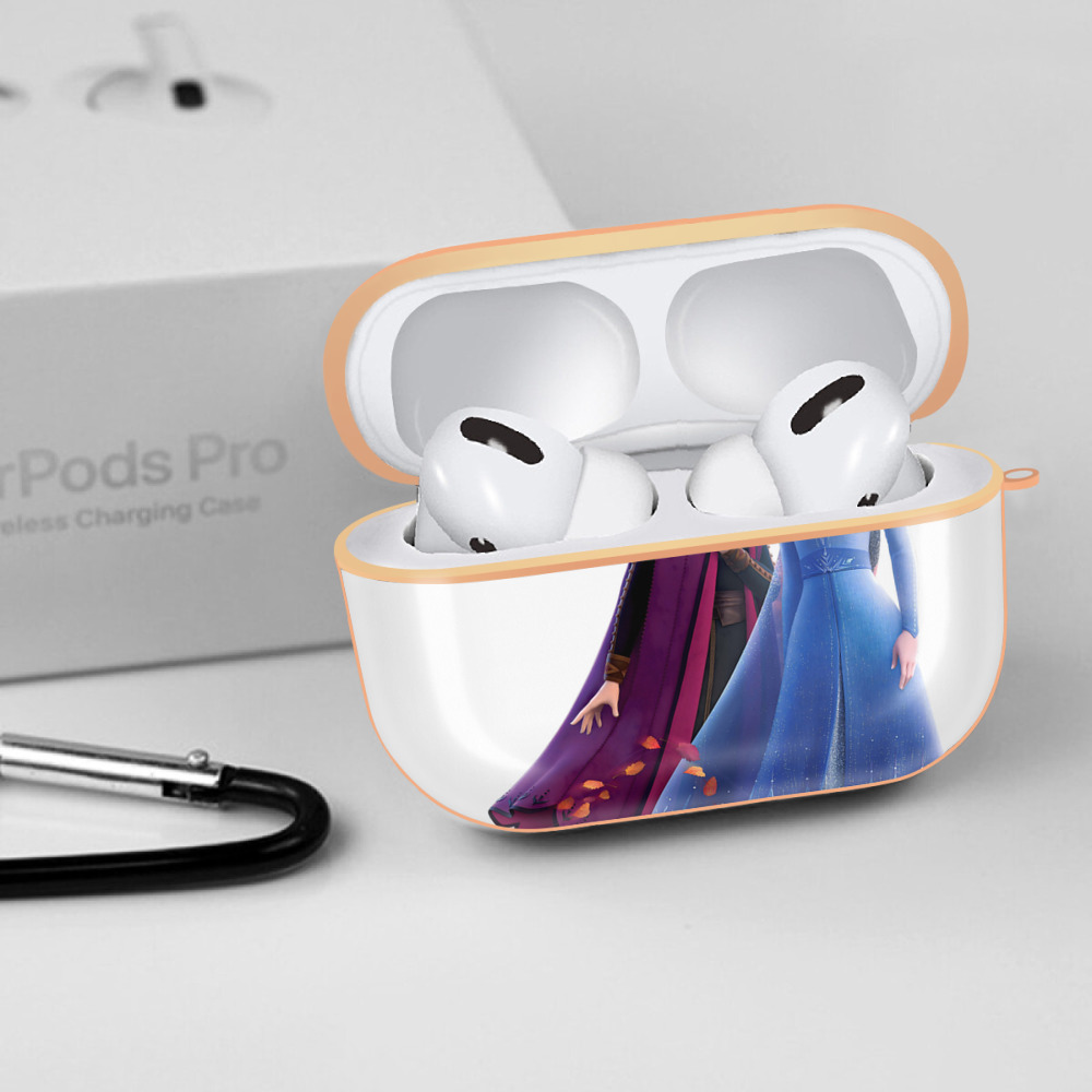アナと雪の女王 アンナ エルサ Frozen Anna Elsa 【AirPods Pro用】ハードシェル保護ケース｜耐衝撃・防指紋・カラビナ付き商品仕様