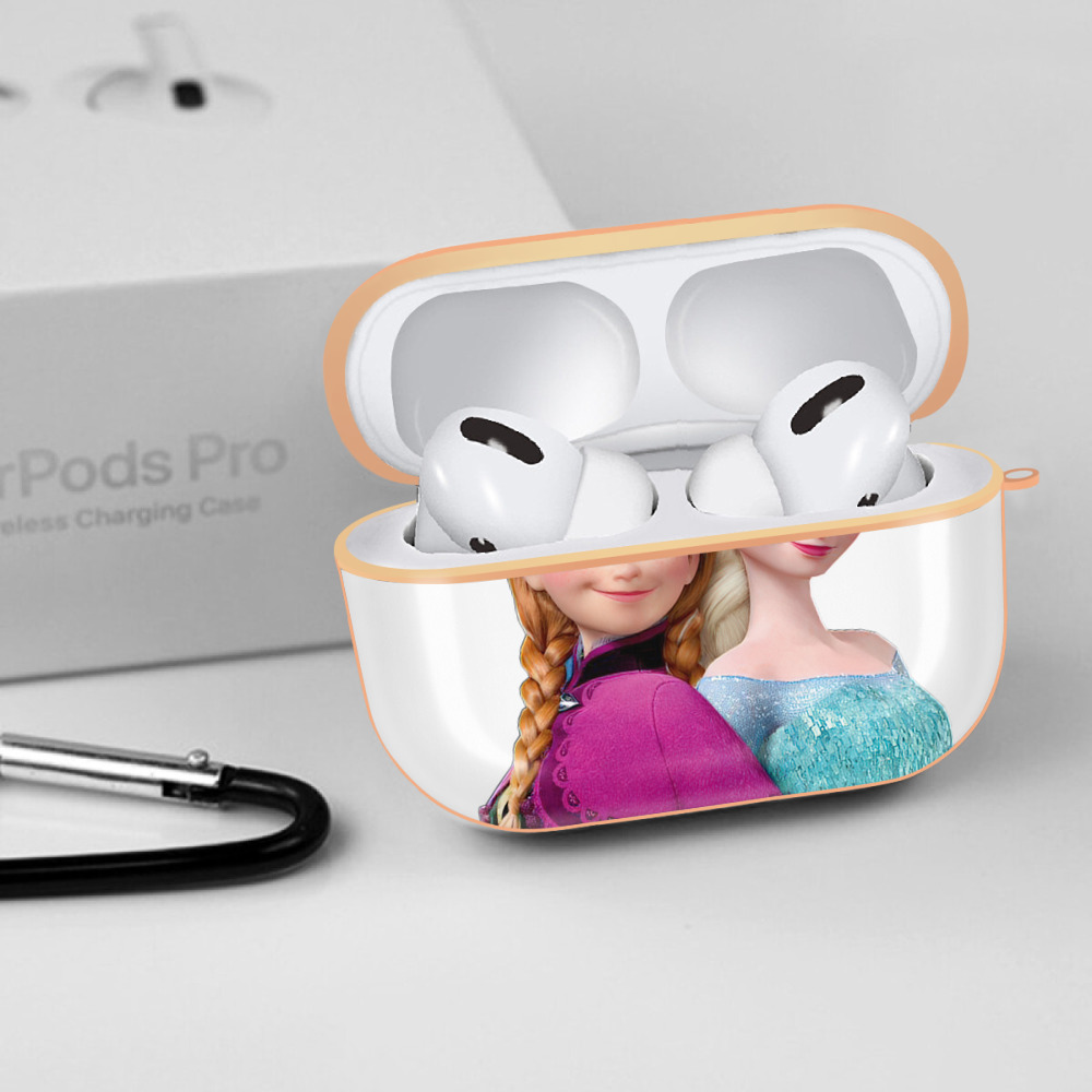 アナと雪の女王 アンナ エルサ Frozen Anna Elsa 【AirPods Pro用】ハードシェル保護ケース｜耐衝撃・防指紋・カラビナ付き商品仕様