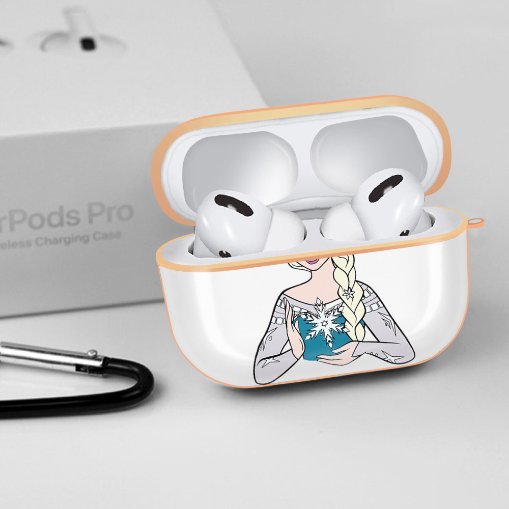 アナと雪の女王 アンナ エルサ Frozen Anna Elsa 【AirPods Pro用】ハードシェル保護ケース｜耐衝撃・防指紋・カラビナ付き商品仕様
