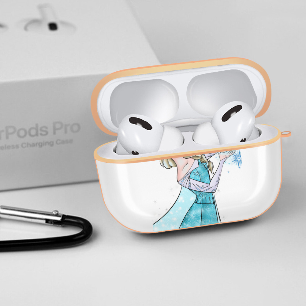 アナと雪の女王 アンナ エルサ Frozen Anna Elsa 【AirPods Pro用】ハードシェル保護ケース｜耐衝撃・防指紋・カラビナ付き商品仕様