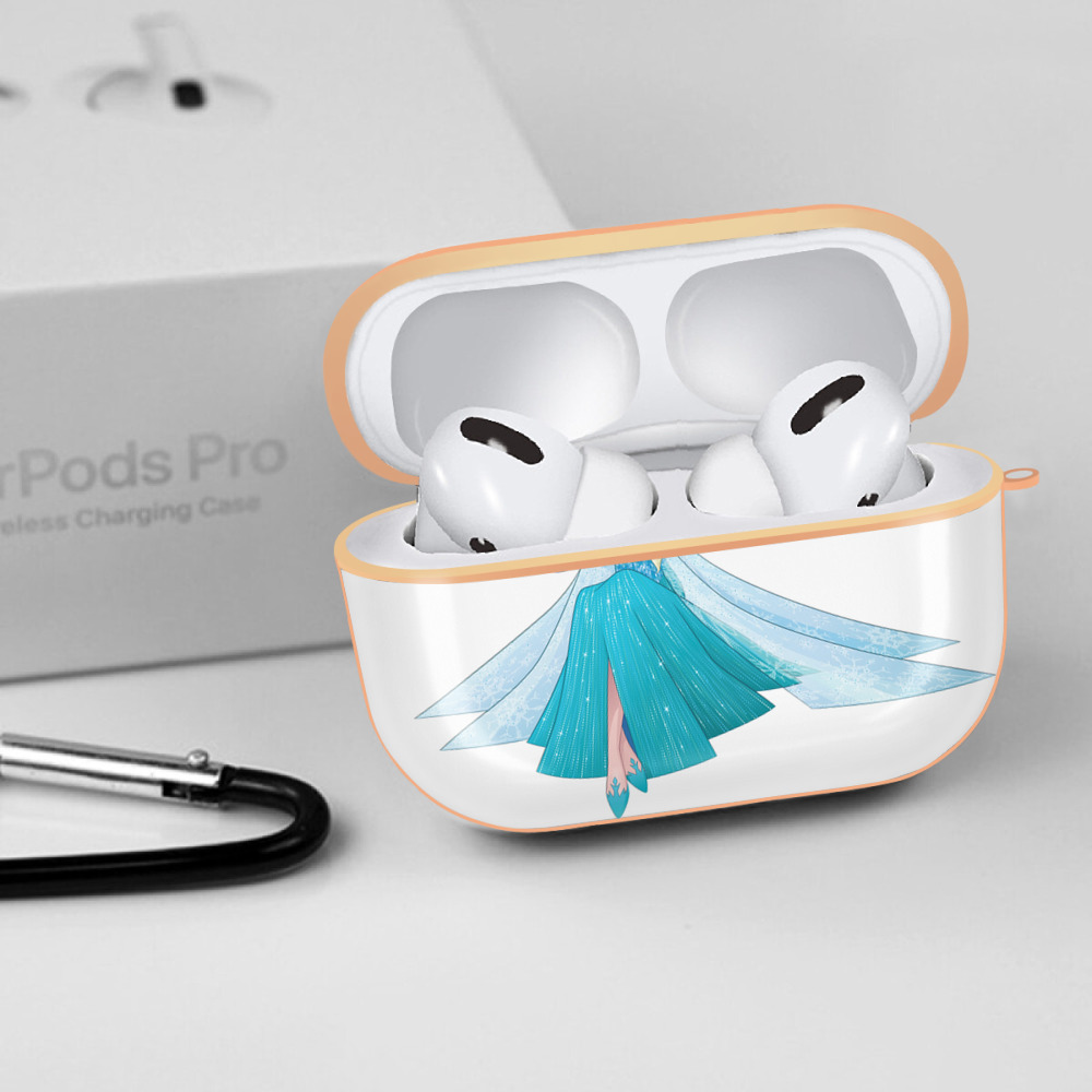 アナと雪の女王 アンナ エルサ Frozen Anna Elsa 【AirPods Pro用】ハードシェル保護ケース｜耐衝撃・防指紋・カラビナ付き商品仕様