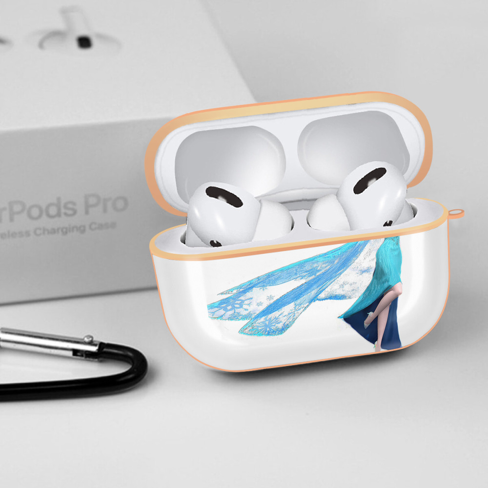 アナと雪の女王 アンナ エルサ Frozen Anna Elsa 【AirPods Pro用】ハードシェル保護ケース｜耐衝撃・防指紋・カラビナ付き商品仕様