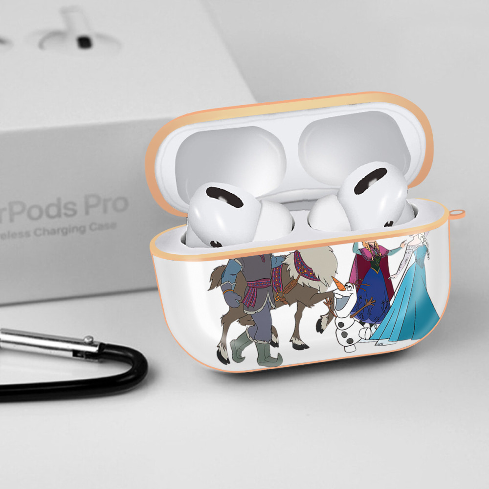 アナと雪の女王 アンナ エルサ Frozen Anna Elsa 【AirPods Pro用】ハードシェル保護ケース｜耐衝撃・防指紋・カラビナ付き商品仕様