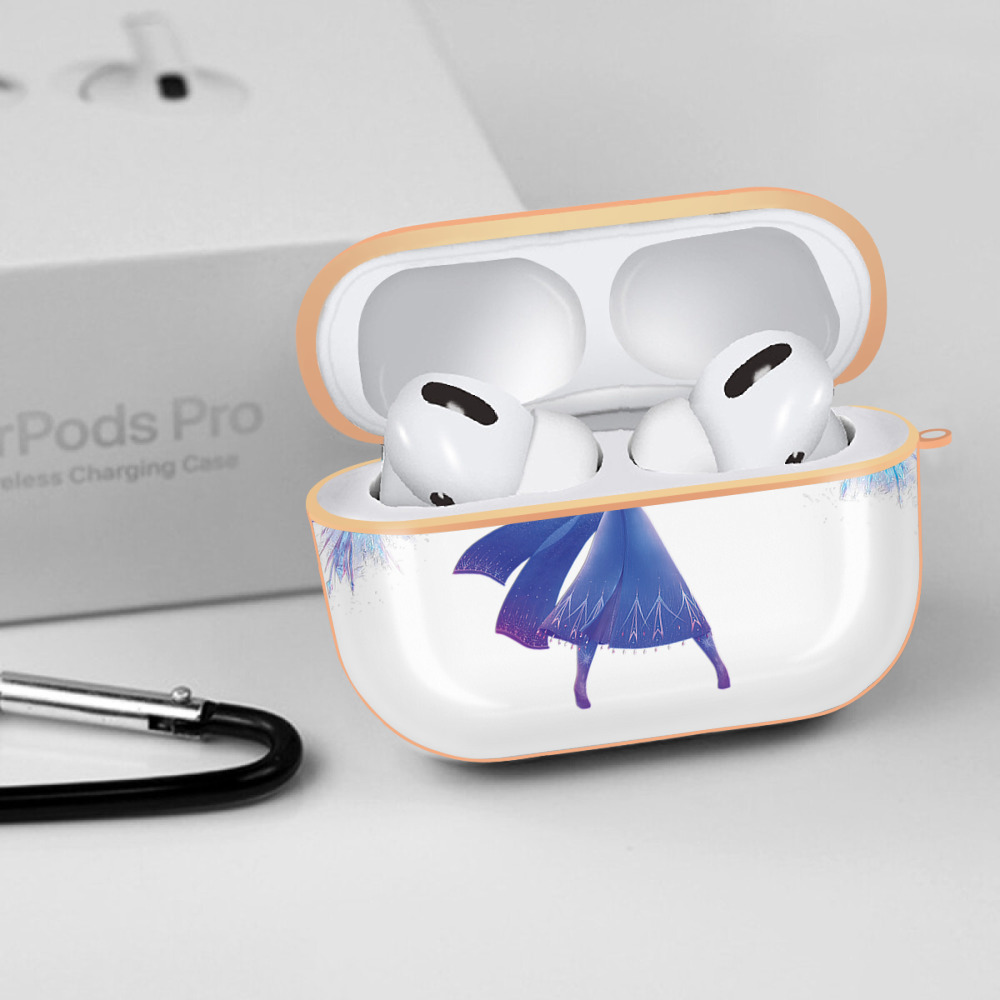 アナと雪の女王 アンナ エルサ Frozen Anna Elsa 【AirPods Pro用】ハードシェル保護ケース｜耐衝撃・防指紋・カラビナ付き商品仕様