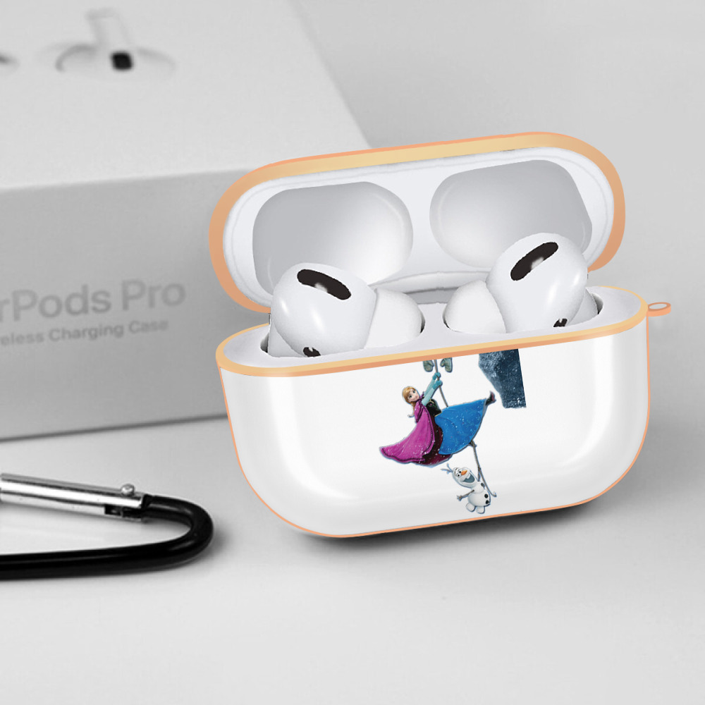 アナと雪の女王 アンナ エルサ Frozen Anna Elsa 【AirPods Pro用】ハードシェル保護ケース｜耐衝撃・防指紋・カラビナ付き商品仕様