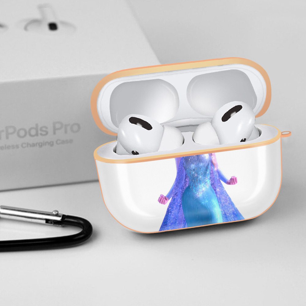 アナと雪の女王 アンナ エルサ Frozen Anna Elsa 【AirPods Pro用】ハードシェル保護ケース｜耐衝撃・防指紋・カラビナ付き商品仕様
