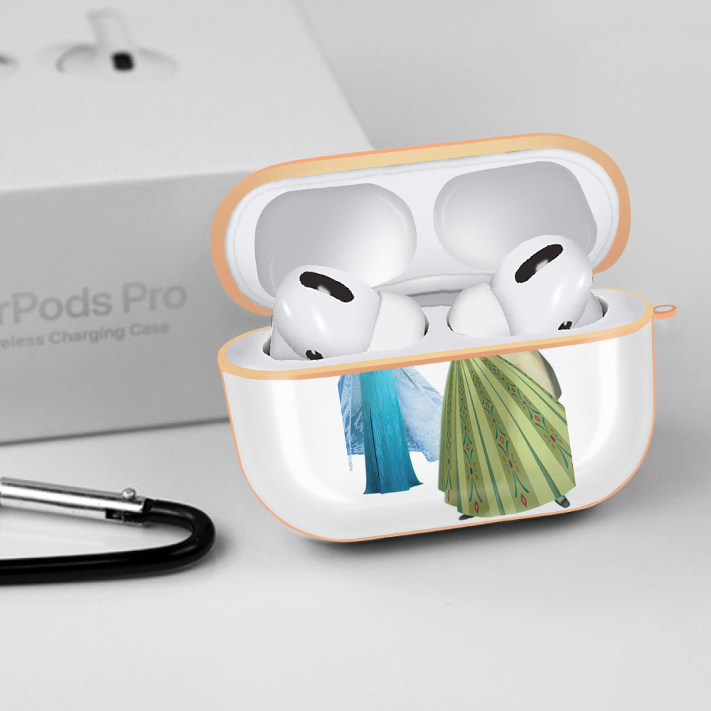 アナと雪の女王 アンナ エルサ Frozen Anna Elsa 【AirPods Pro用】ハードシェル保護ケース｜耐衝撃・防指紋・カラビナ付き商品仕様