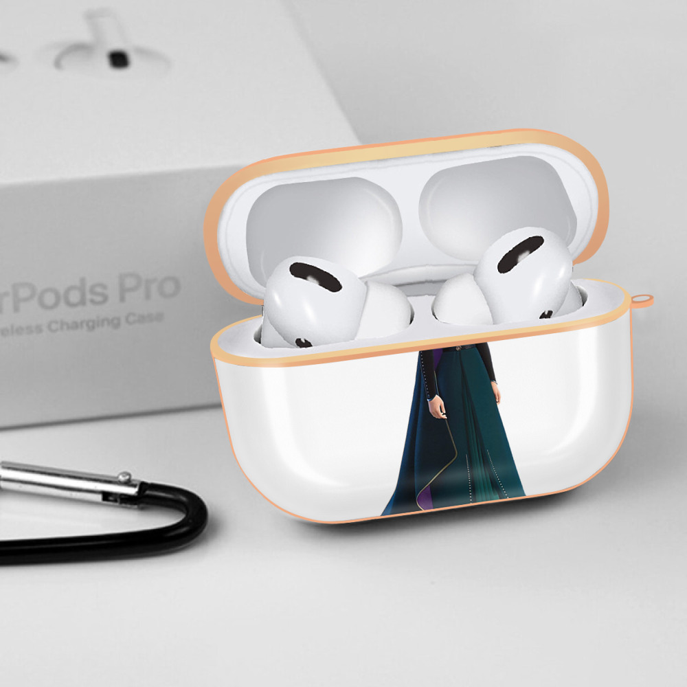 アナと雪の女王 アンナ エルサ Frozen Anna Elsa 【AirPods Pro用】ハードシェル保護ケース｜耐衝撃・防指紋・カラビナ付き商品仕様