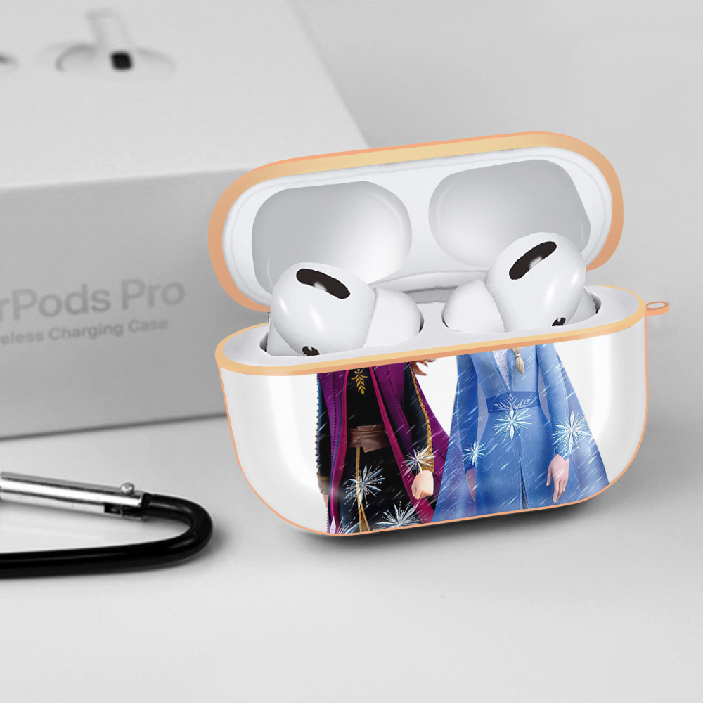 アナと雪の女王 アンナ エルサ Frozen Anna Elsa 【AirPods Pro用】ハードシェル保護ケース｜耐衝撃・防指紋・カラビナ付き商品仕様