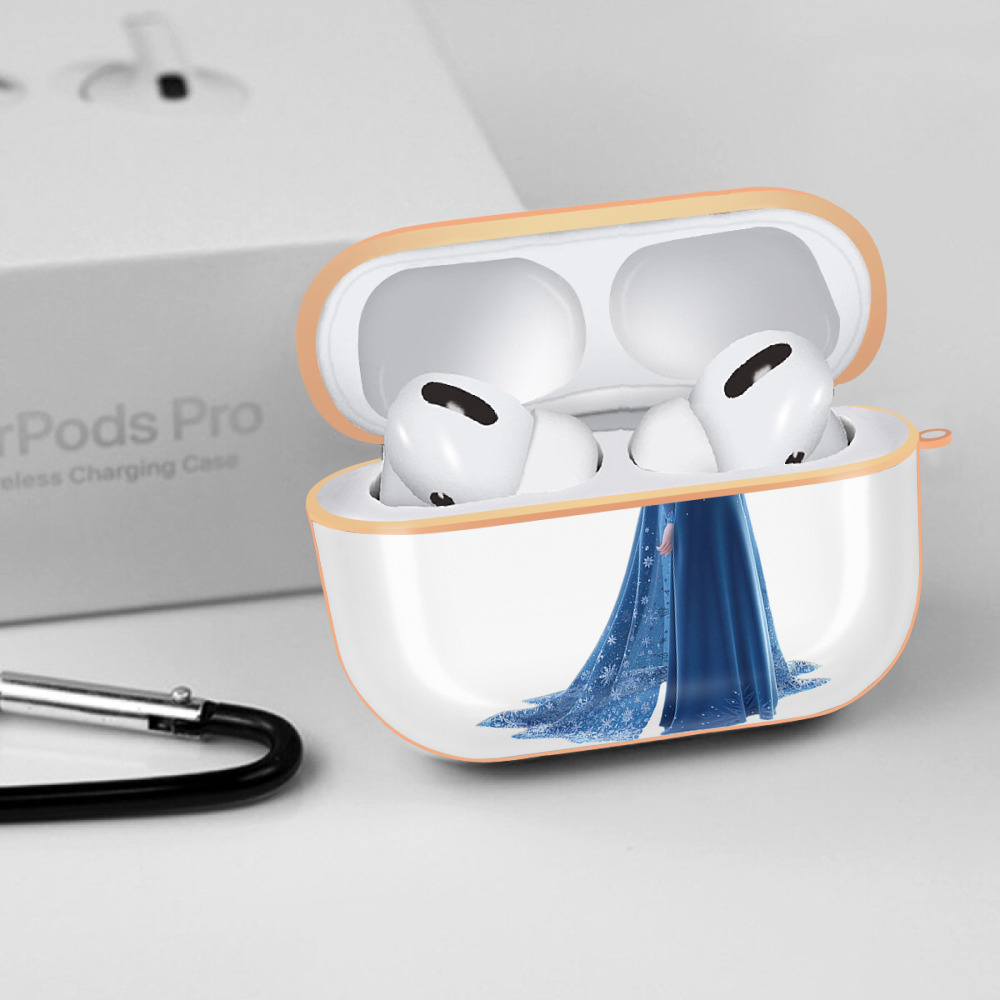 アナと雪の女王 アンナ エルサ Frozen Anna Elsa 【AirPods Pro用】ハードシェル保護ケース｜耐衝撃・防指紋・カラビナ付き商品仕様
