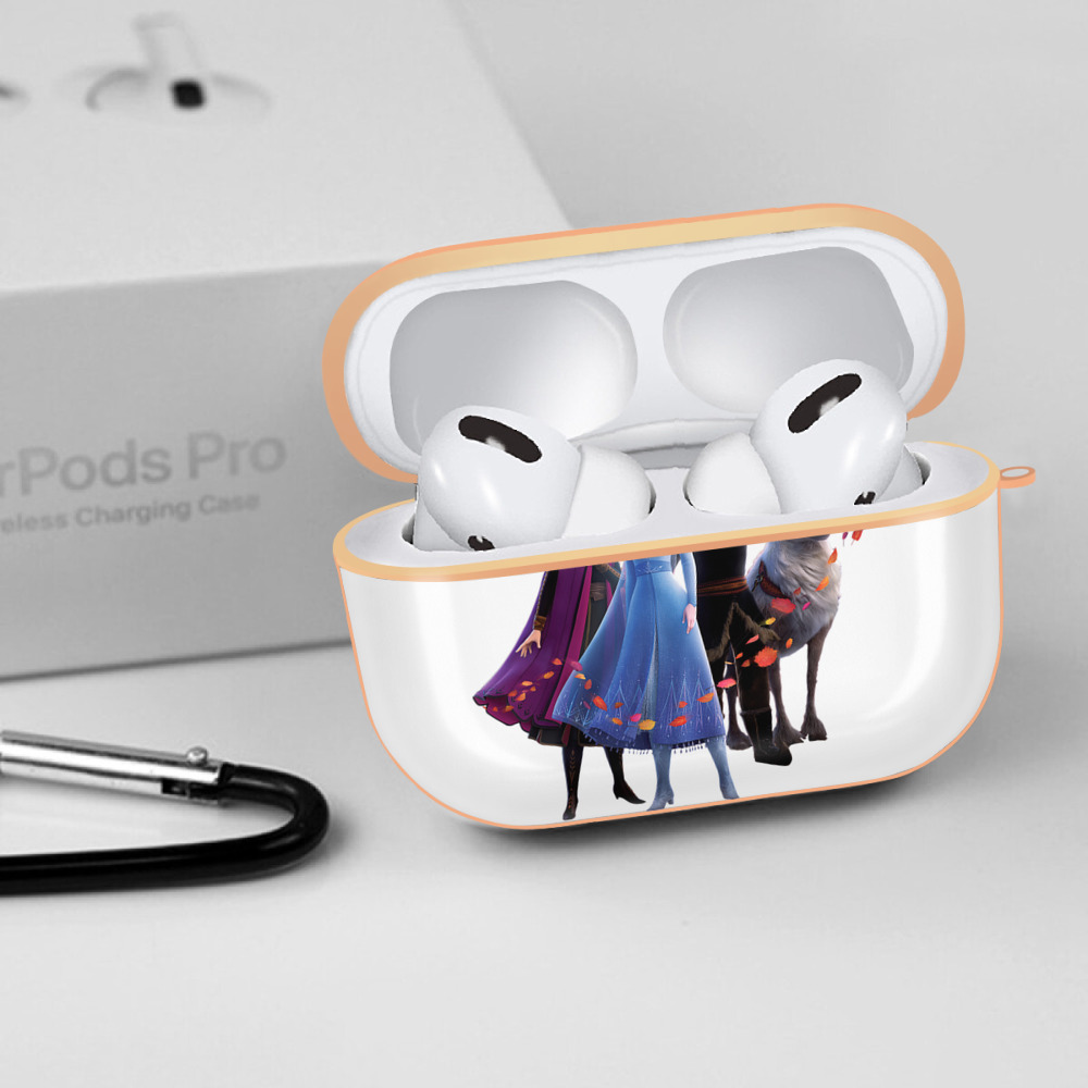 アナと雪の女王 アンナ エルサ Frozen Anna Elsa 【AirPods Pro用】ハードシェル保護ケース｜耐衝撃・防指紋・カラビナ付き商品仕様