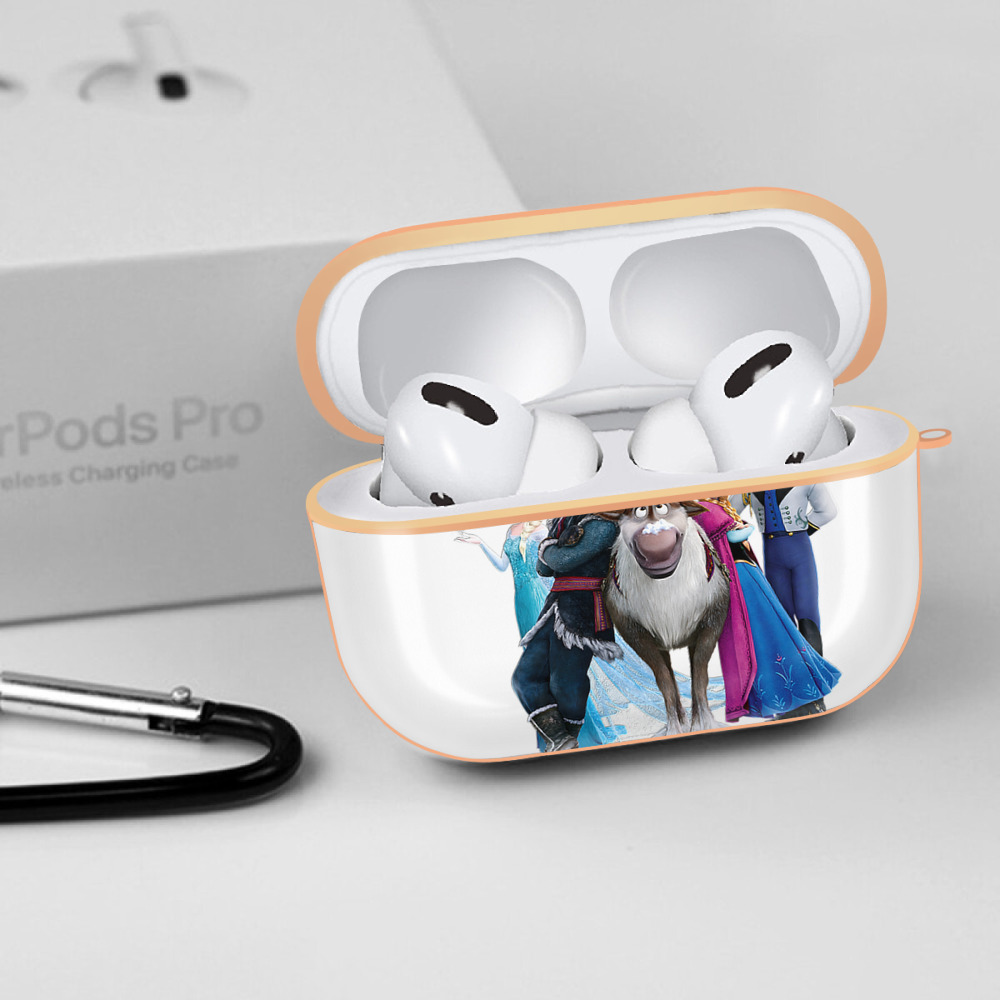 アナと雪の女王 アンナ エルサ Frozen Anna Elsa 【AirPods Pro用】ハードシェル保護ケース｜耐衝撃・防指紋・カラビナ付き商品仕様