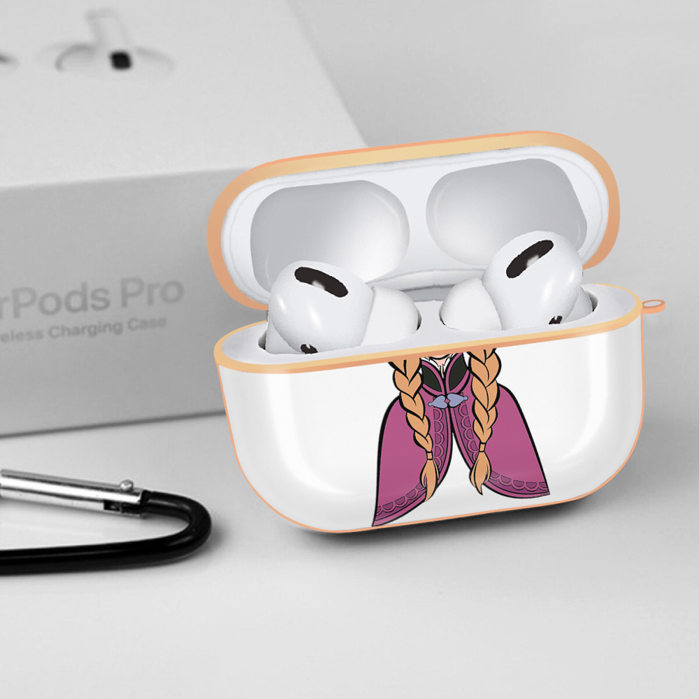 アナと雪の女王 アンナ エルサ Frozen Anna Elsa 【AirPods Pro用】ハードシェル保護ケース｜耐衝撃・防指紋・カラビナ付き商品仕様