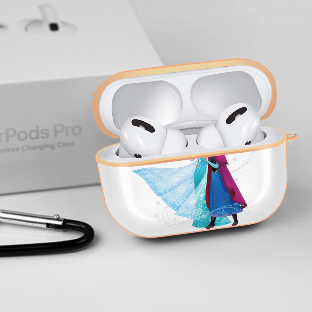 アナと雪の女王 アンナ エルサ Frozen Anna Elsa 【AirPods Pro用】ハードシェル保護ケース｜耐衝撃・防指紋・カラビナ付き商品仕様