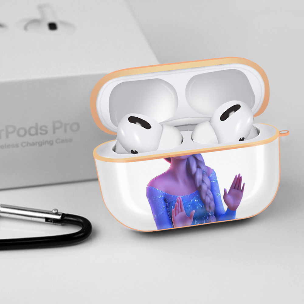 アナと雪の女王 アンナ エルサ Frozen Anna Elsa 【AirPods Pro用】ハードシェル保護ケース｜耐衝撃・防指紋・カラビナ付き商品仕様