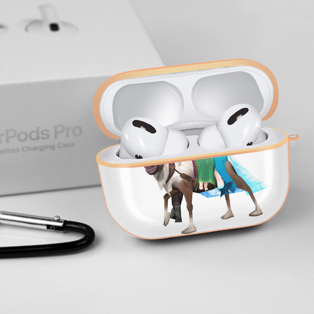 アナと雪の女王 アンナ エルサ Frozen Anna Elsa 【AirPods Pro用】ハードシェル保護ケース｜耐衝撃・防指紋・カラビナ付き商品仕様