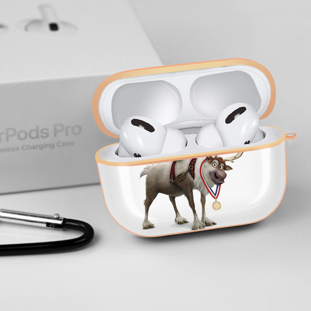 アナと雪の女王 アンナ エルサ Frozen Anna Elsa 【AirPods Pro用】ハードシェル保護ケース｜耐衝撃・防指紋・カラビナ付き商品仕様