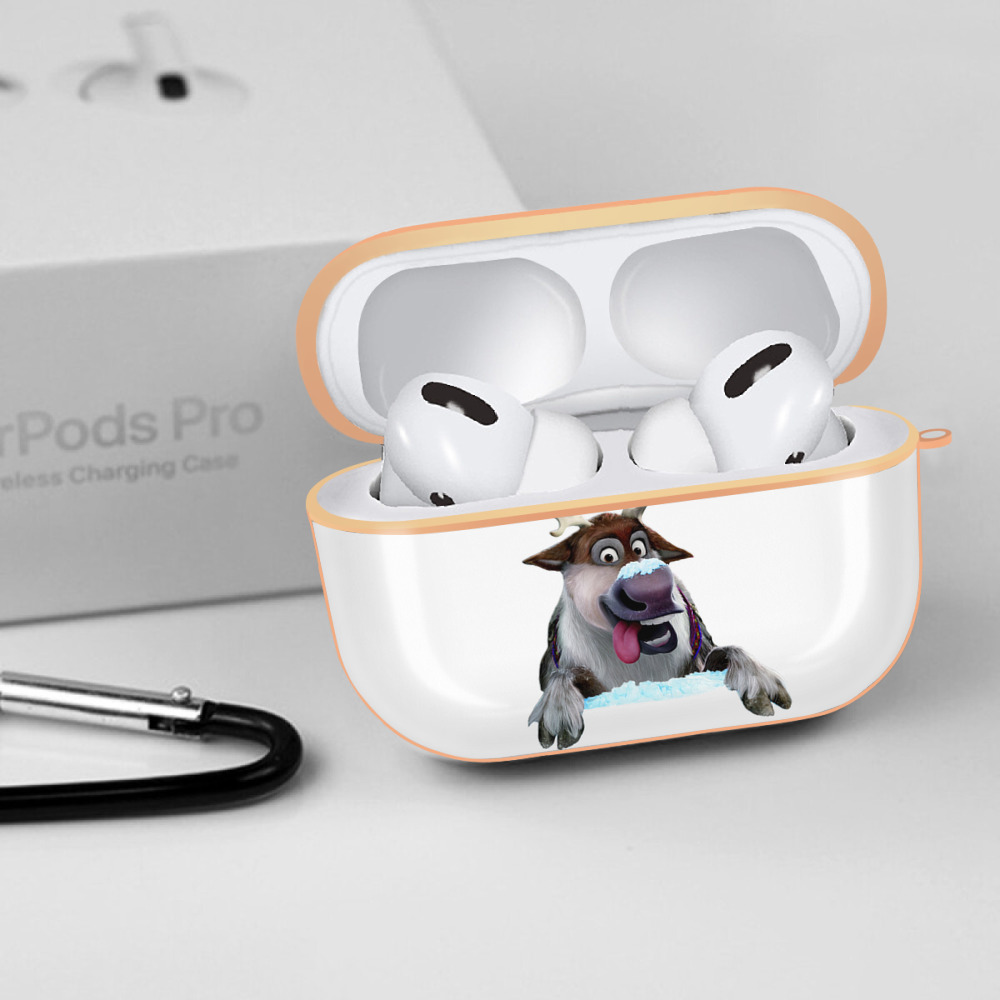 アナと雪の女王 アンナ エルサ Frozen Anna Elsa 【AirPods Pro用】ハードシェル保護ケース｜耐衝撃・防指紋・カラビナ付き商品仕様