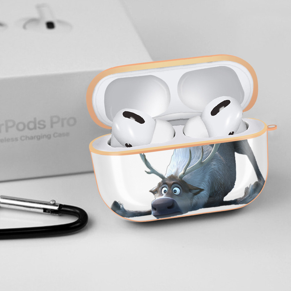 アナと雪の女王 アンナ エルサ Frozen Anna Elsa 【AirPods Pro用】ハードシェル保護ケース｜耐衝撃・防指紋・カラビナ付き商品仕様