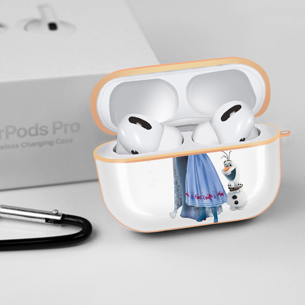 アナと雪の女王 アンナ エルサ Frozen Anna Elsa 【AirPods Pro用】ハードシェル保護ケース｜耐衝撃・防指紋・カラビナ付き商品仕様