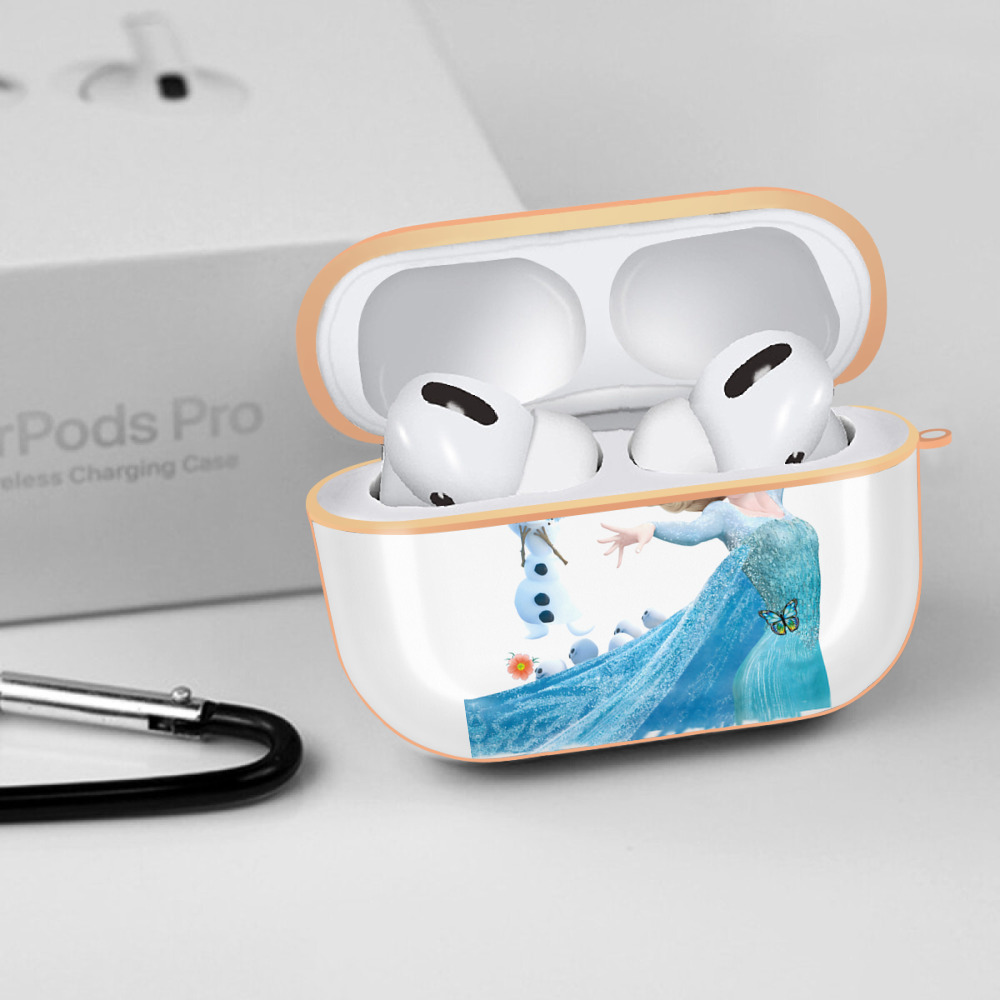アナと雪の女王 アンナ エルサ Frozen Anna Elsa 【AirPods Pro用】ハードシェル保護ケース｜耐衝撃・防指紋・カラビナ付き商品仕様