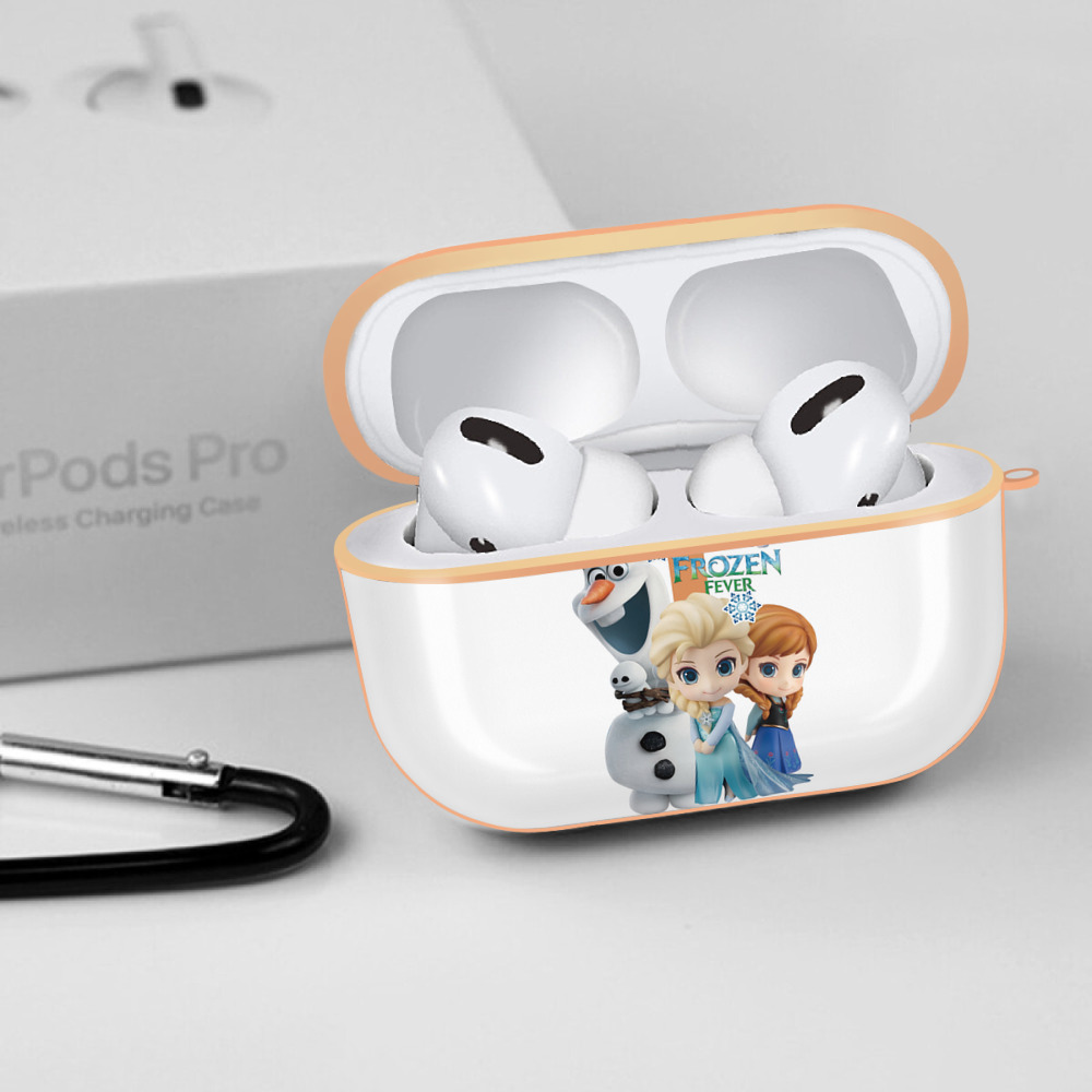 アナと雪の女王 アンナ エルサ Frozen Anna Elsa 【AirPods Pro用】ハードシェル保護ケース｜耐衝撃・防指紋・カラビナ付き商品仕様