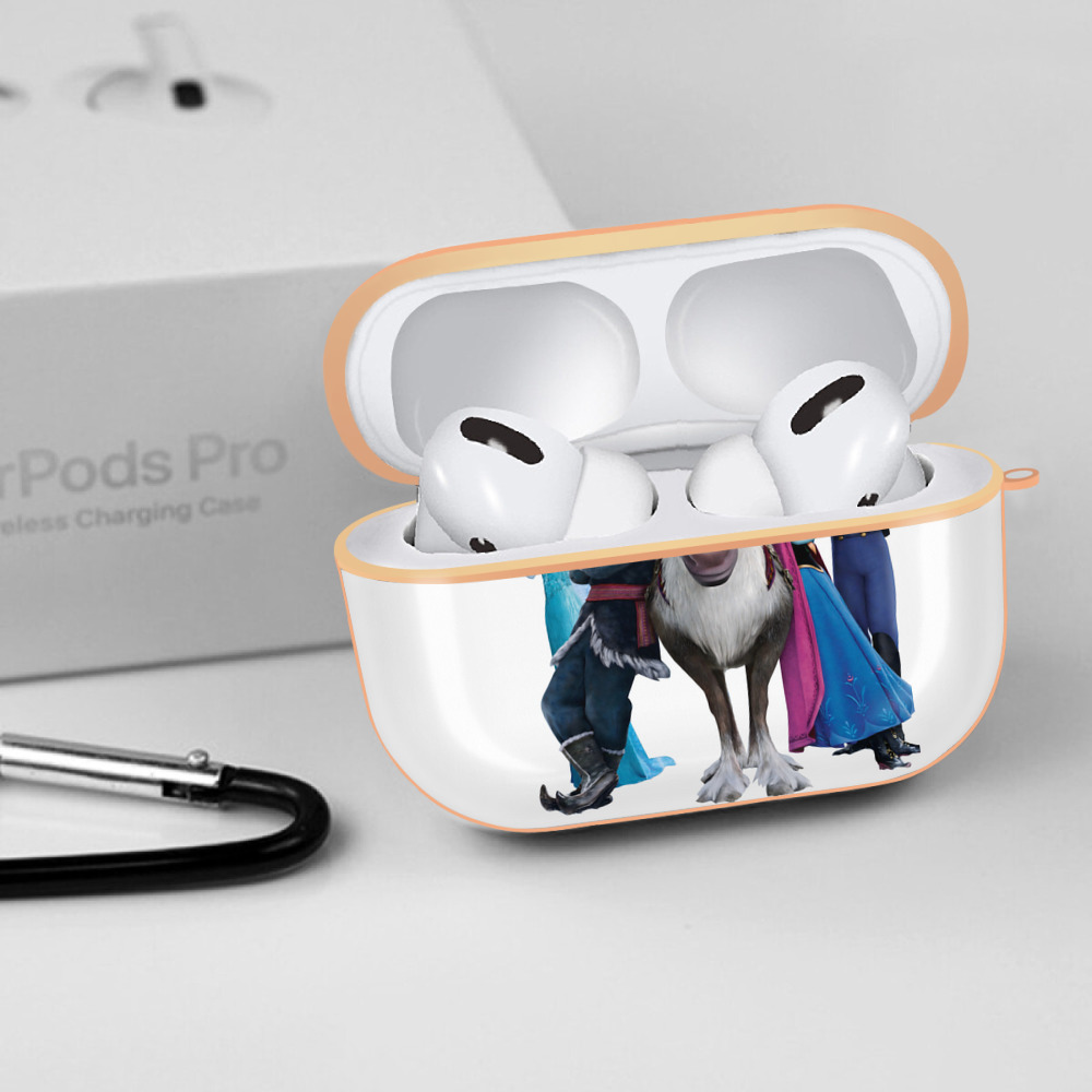 アナと雪の女王 アンナ エルサ Frozen Anna Elsa 【AirPods Pro用】ハードシェル保護ケース｜耐衝撃・防指紋・カラビナ付き商品仕様