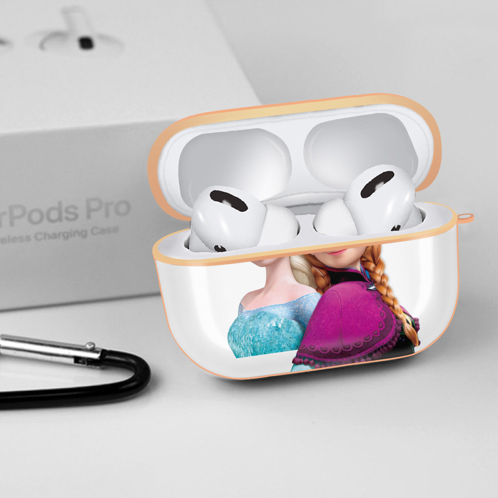 アナと雪の女王 アンナ エルサ Frozen Anna Elsa 【AirPods Pro用】ハードシェル保護ケース｜耐衝撃・防指紋・カラビナ付き商品仕様