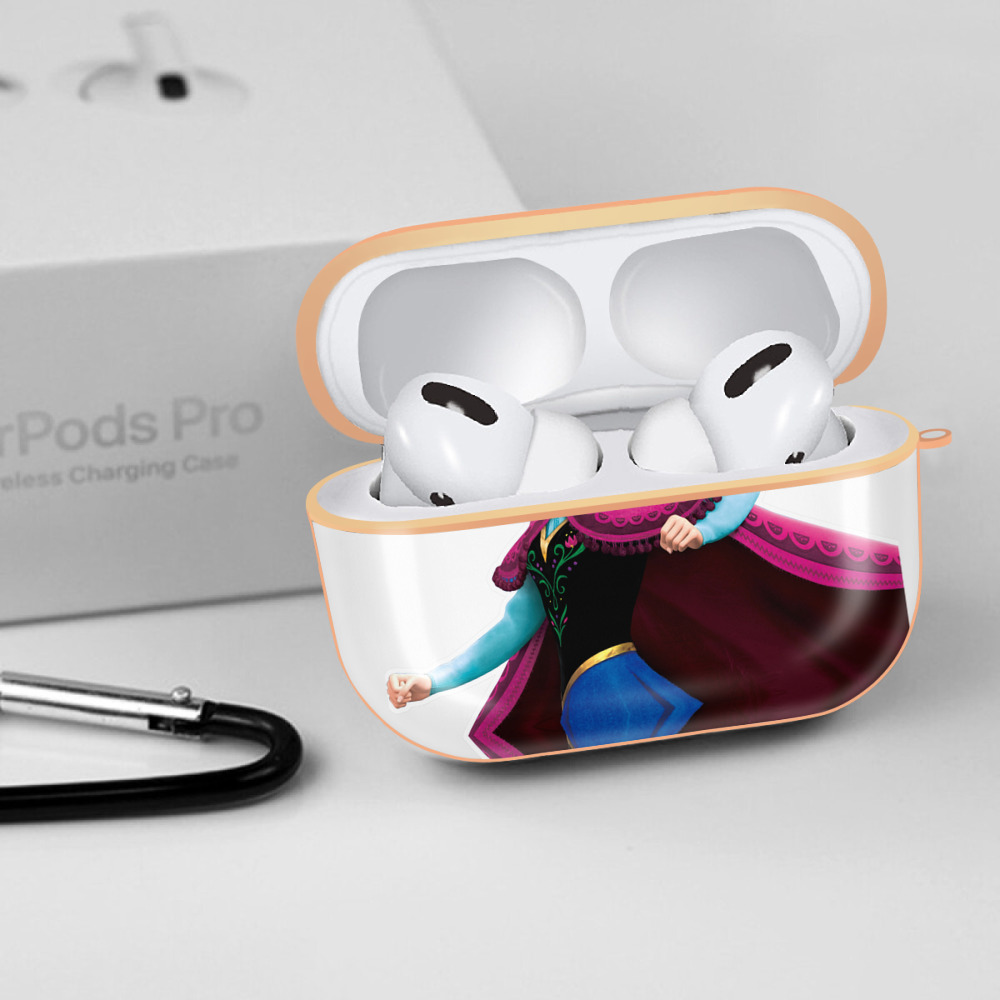 アナと雪の女王 アンナ エルサ Frozen Anna Elsa 【AirPods Pro用】ハードシェル保護ケース｜耐衝撃・防指紋・カラビナ付き商品仕様
