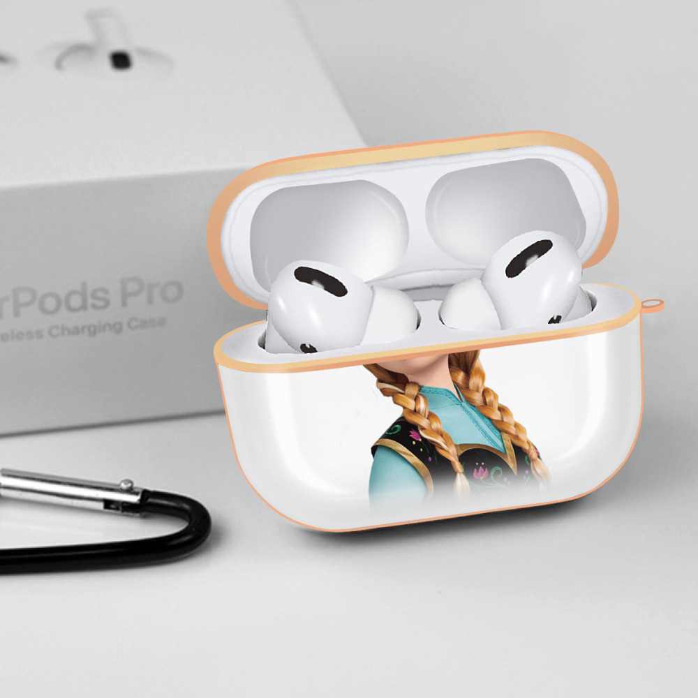 アナと雪の女王 アンナ エルサ Frozen Anna Elsa 【AirPods Pro用】ハードシェル保護ケース｜耐衝撃・防指紋・カラビナ付き商品仕様