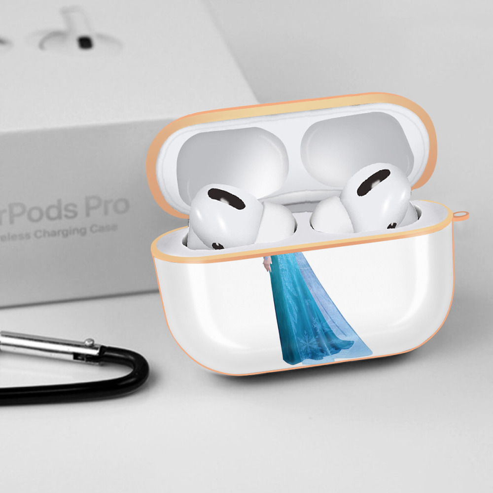 アナと雪の女王 アンナ エルサ Frozen Anna Elsa 【AirPods Pro用】ハードシェル保護ケース｜耐衝撃・防指紋・カラビナ付き商品仕様
