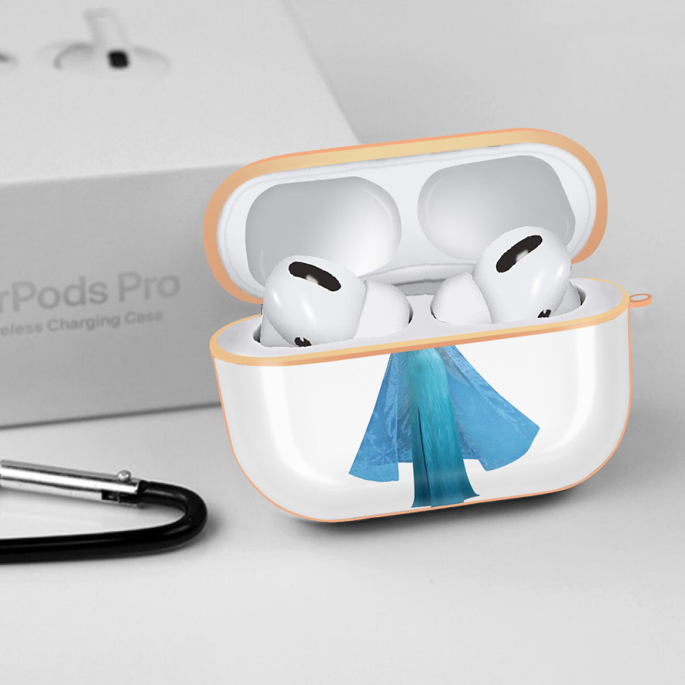 アナと雪の女王 アンナ エルサ Frozen Anna Elsa 【AirPods Pro用】ハードシェル保護ケース｜耐衝撃・防指紋・カラビナ付き商品仕様