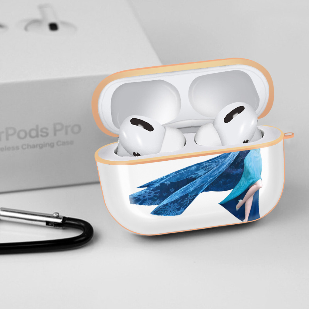 アナと雪の女王 アンナ エルサ Frozen Anna Elsa 【AirPods Pro用】ハードシェル保護ケース｜耐衝撃・防指紋・カラビナ付き商品仕様