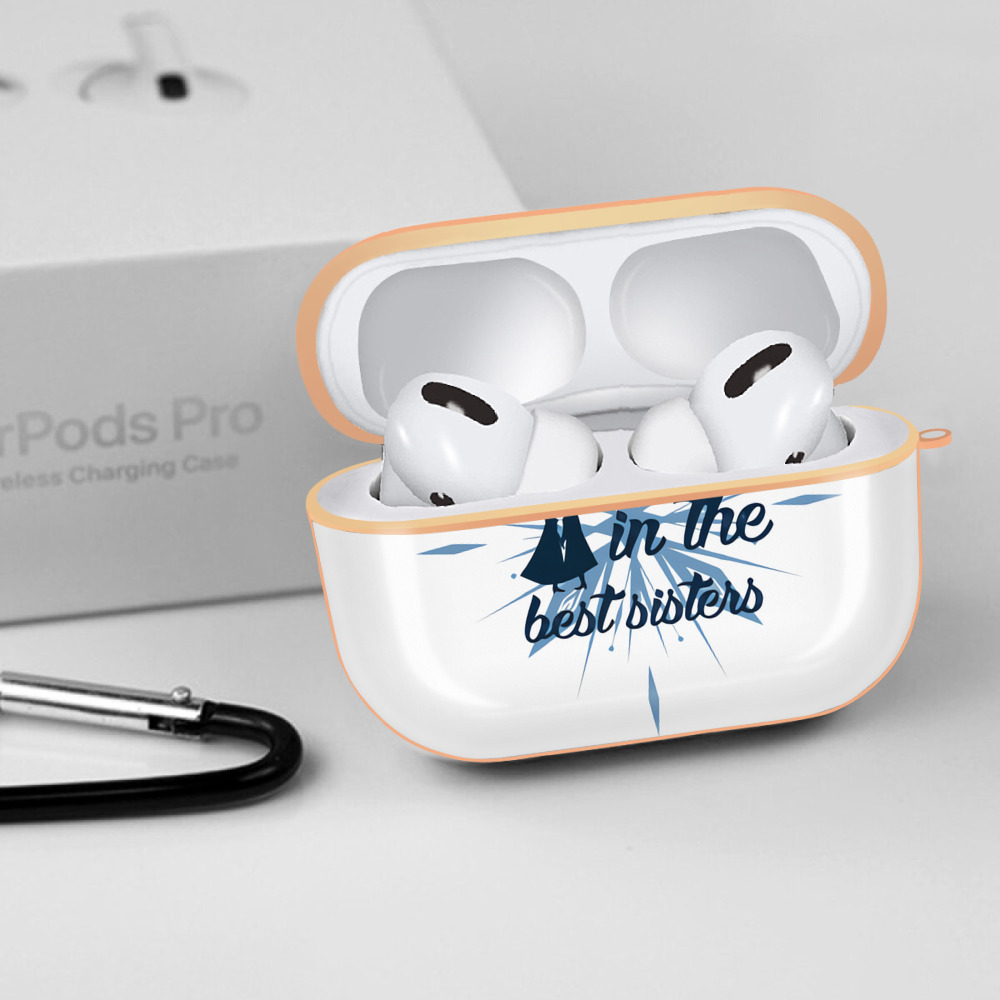 アナと雪の女王 アンナ エルサ Frozen Anna Elsa 【AirPods Pro用】ハードシェル保護ケース｜耐衝撃・防指紋・カラビナ付き商品仕様