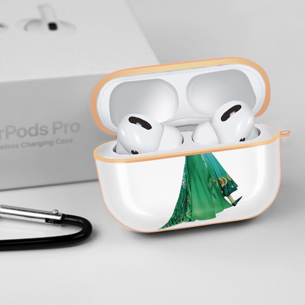 アナと雪の女王 アンナ エルサ Frozen Anna Elsa 【AirPods Pro用】ハードシェル保護ケース｜耐衝撃・防指紋・カラビナ付き商品仕様