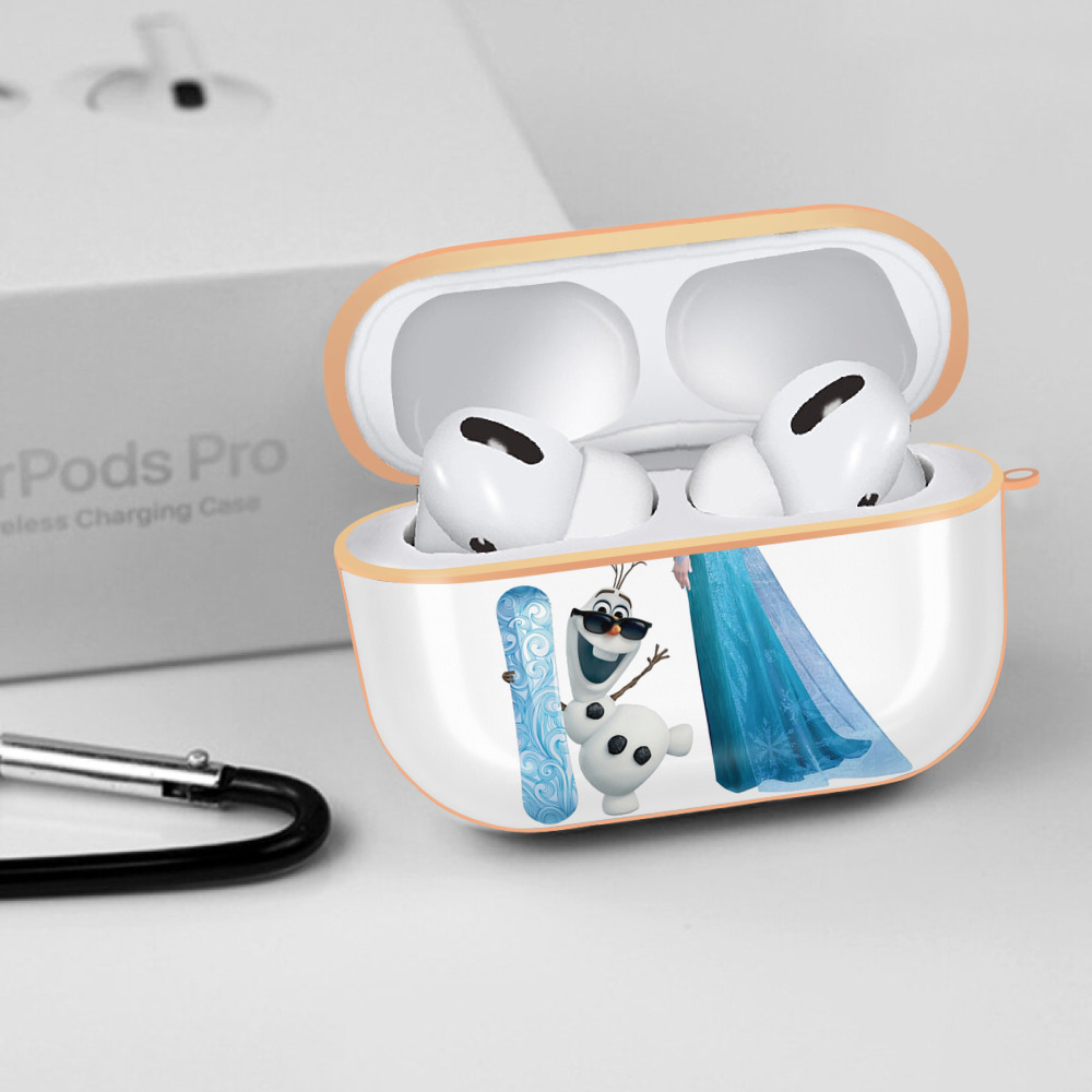 アナと雪の女王 アンナ エルサ Frozen Anna Elsa 【AirPods Pro用】ハードシェル保護ケース｜耐衝撃・防指紋・カラビナ付き商品仕様