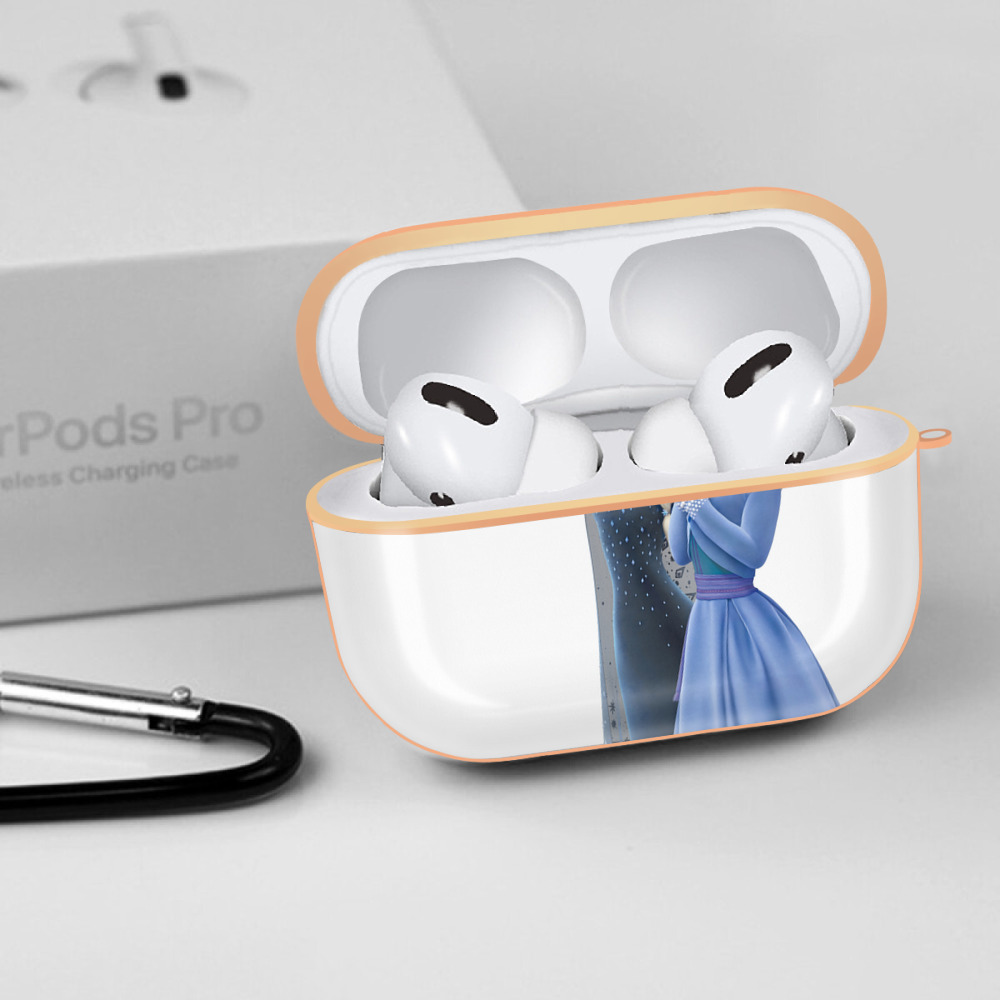 アナと雪の女王 アンナ エルサ Frozen Anna Elsa 【AirPods Pro用】ハードシェル保護ケース｜耐衝撃・防指紋・カラビナ付き商品仕様