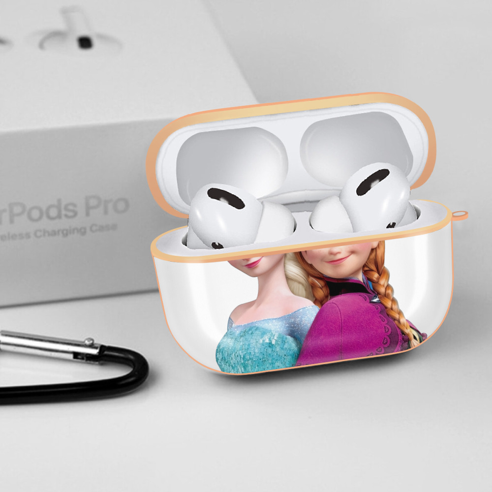 アナと雪の女王 アンナ エルサ Frozen Anna Elsa 【AirPods Pro用】ハードシェル保護ケース｜耐衝撃・防指紋・カラビナ付き商品仕様