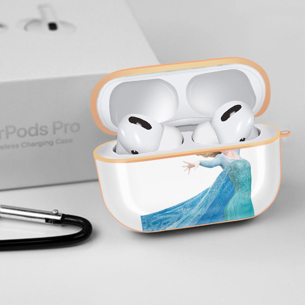アナと雪の女王 アンナ エルサ Frozen Anna Elsa 【AirPods Pro用】ハードシェル保護ケース｜耐衝撃・防指紋・カラビナ付き商品仕様