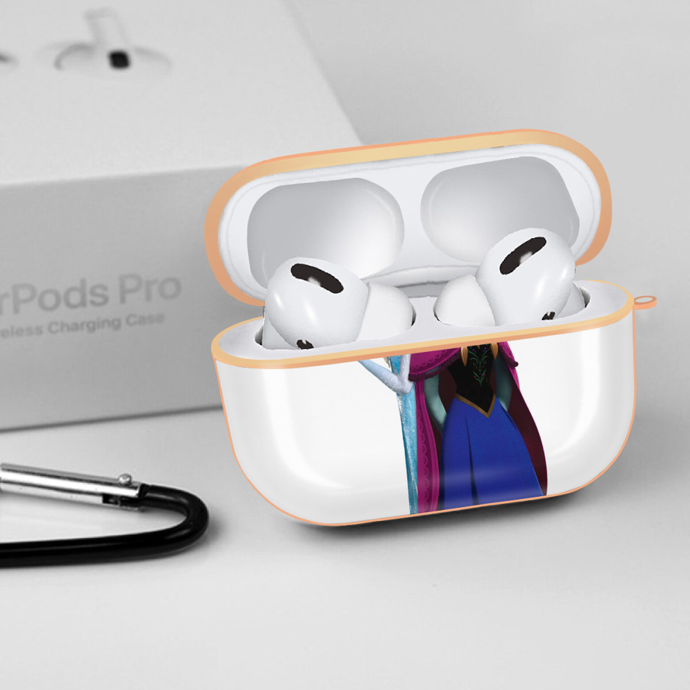アナと雪の女王 アンナ エルサ Frozen Anna Elsa 【AirPods Pro用】ハードシェル保護ケース｜耐衝撃・防指紋・カラビナ付き商品仕様