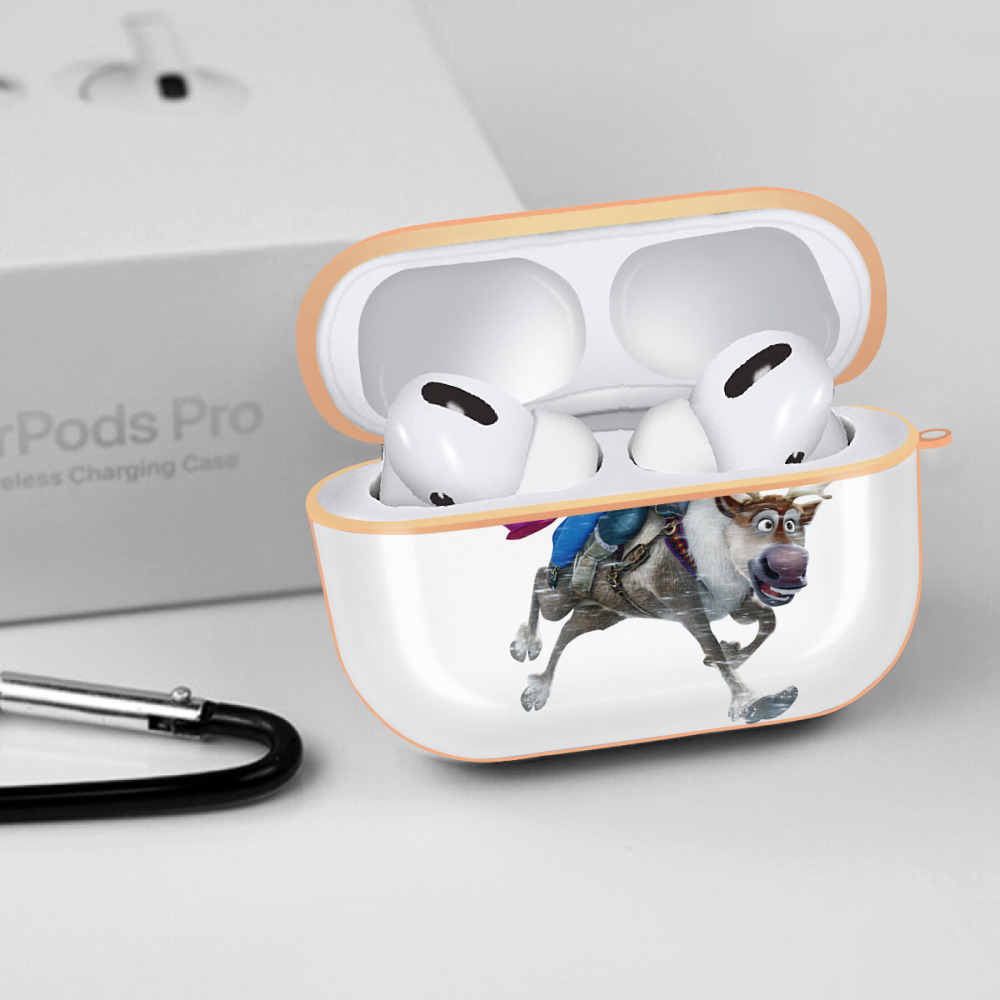 アナと雪の女王 アンナ エルサ Frozen Anna Elsa 【AirPods Pro用】ハードシェル保護ケース｜耐衝撃・防指紋・カラビナ付き商品仕様