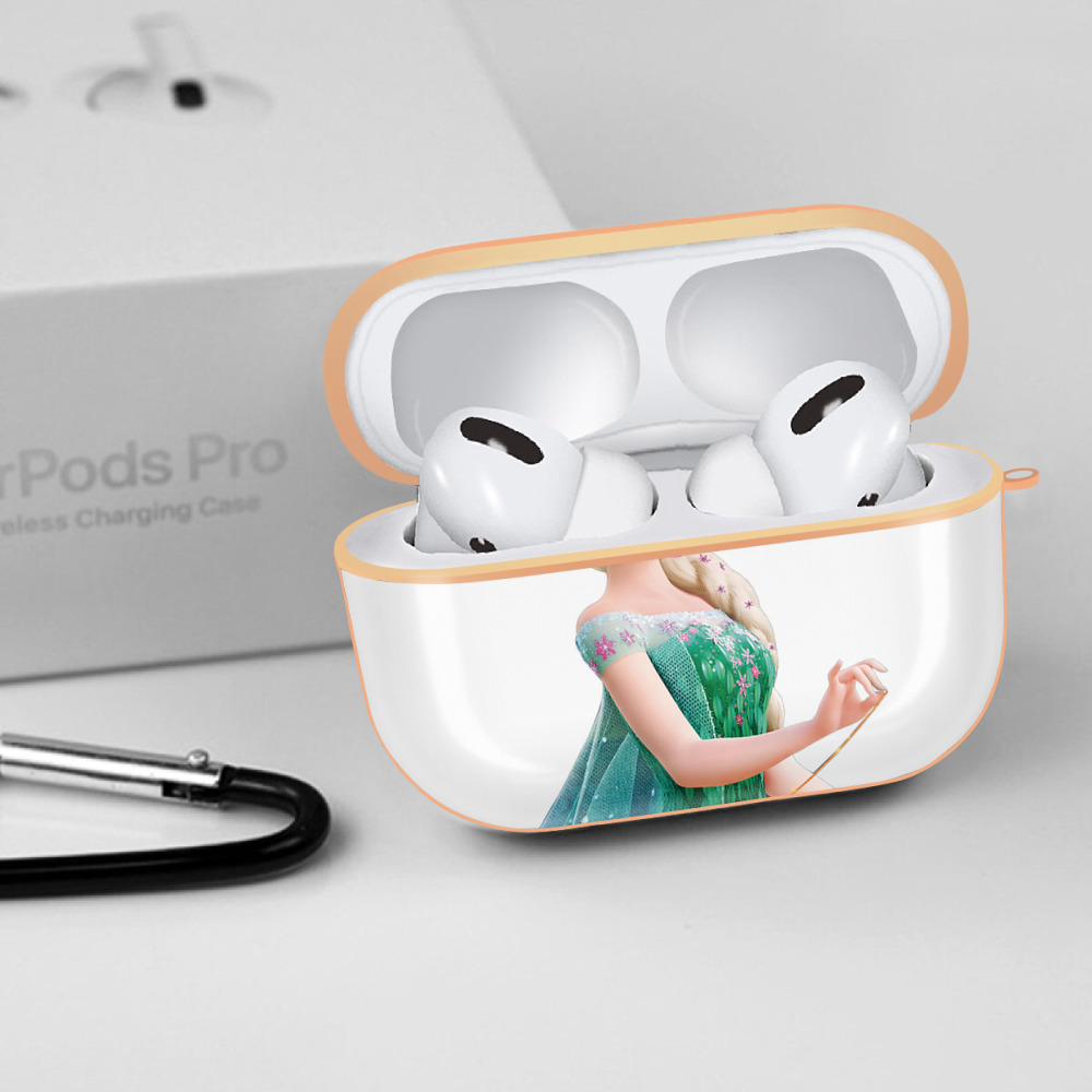 アナと雪の女王 アンナ エルサ Frozen Anna Elsa 【AirPods Pro用】ハードシェル保護ケース｜耐衝撃・防指紋・カラビナ付き商品仕様