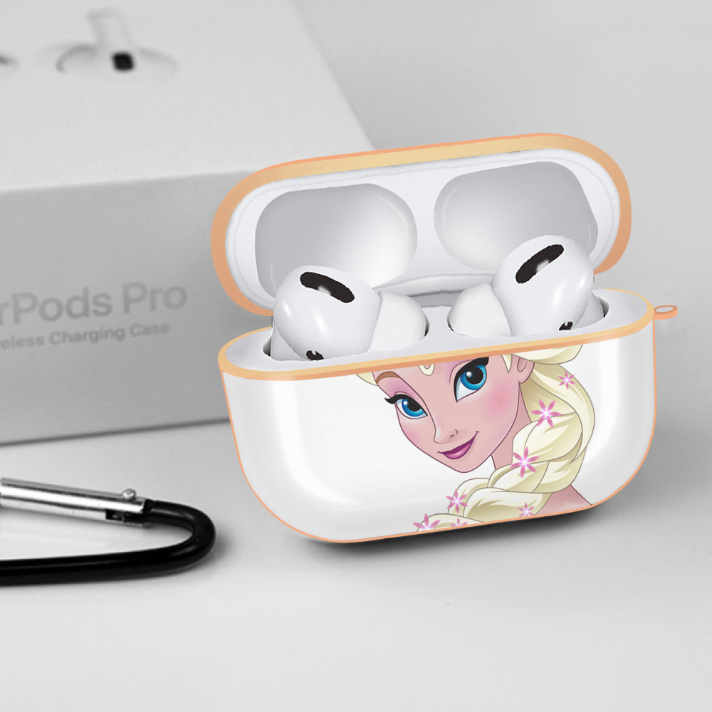 アナと雪の女王 アンナ エルサ Frozen Anna Elsa 【AirPods Pro用】ハードシェル保護ケース｜耐衝撃・防指紋・カラビナ付き商品仕様