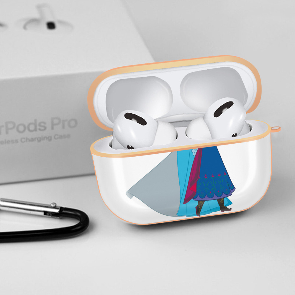 アナと雪の女王 アンナ エルサ Frozen Anna Elsa 【AirPods Pro用】ハードシェル保護ケース｜耐衝撃・防指紋・カラビナ付き商品仕様